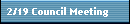 2/19 Council Meeting