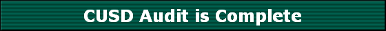CUSD Audit is Complete