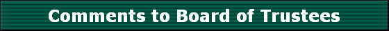 Comments to Board of Trustees