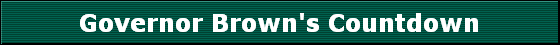 Governor Brown's Countdown