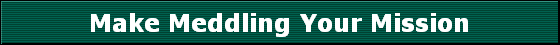 Make Meddling Your Mission