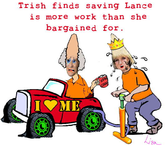 TrishfindssavingLanceismoreworkthanshebargainedfor