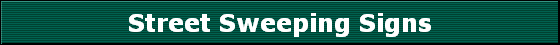 Street Sweeping Signs