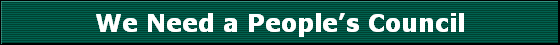 We Need a People's Council