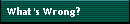 What's Wrong?