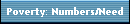Poverty: Numbers/Need